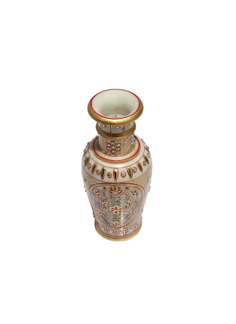 Handicrafts Paradise Handicrafts Paradise Floral Decorative Marble Flower Vase (10.2 cm x 10.2 cm x 22.95 cm)  - Image 4