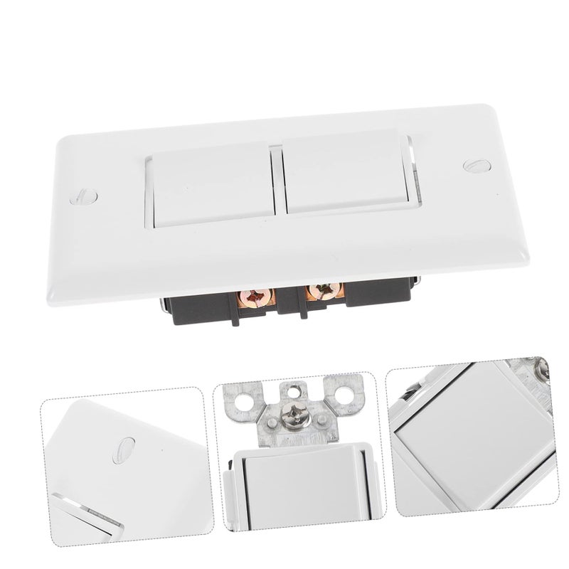 White Rocker Switch Cover Plate For Easy Installation In Home Hotel School - Image 4