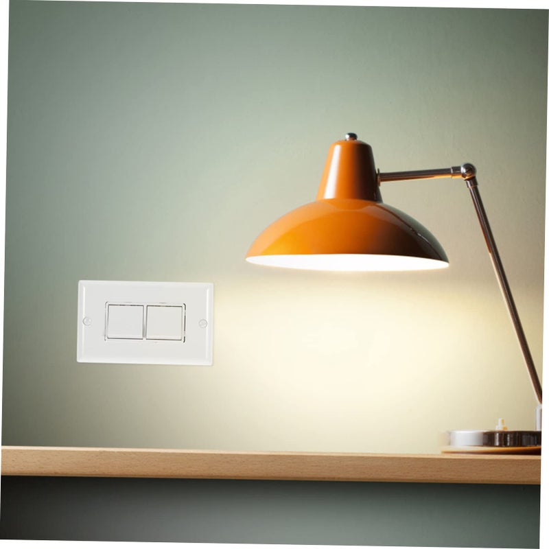 White Rocker Switch Cover Plate For Easy Installation In Home Hotel School - Image 3