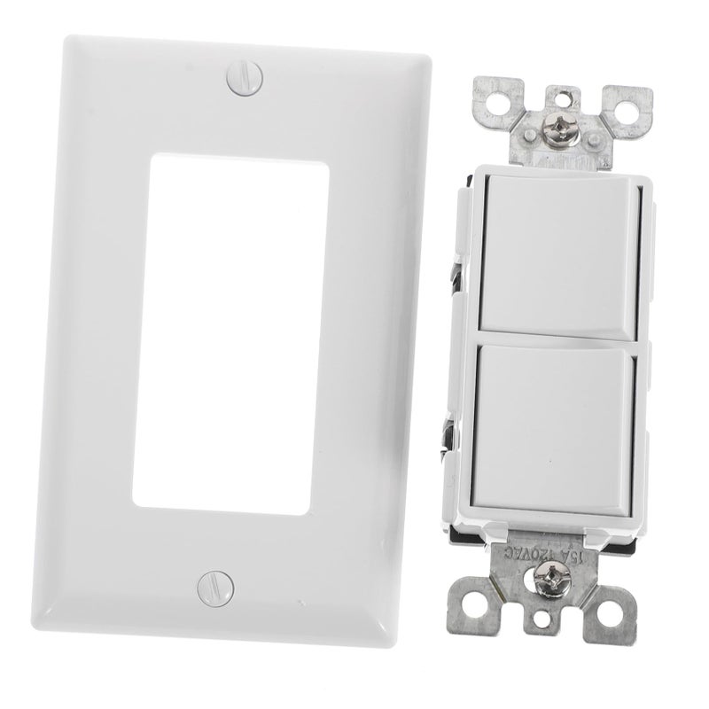 White Rocker Switch Cover Plate For Easy Installation In Home Hotel School - Image 2