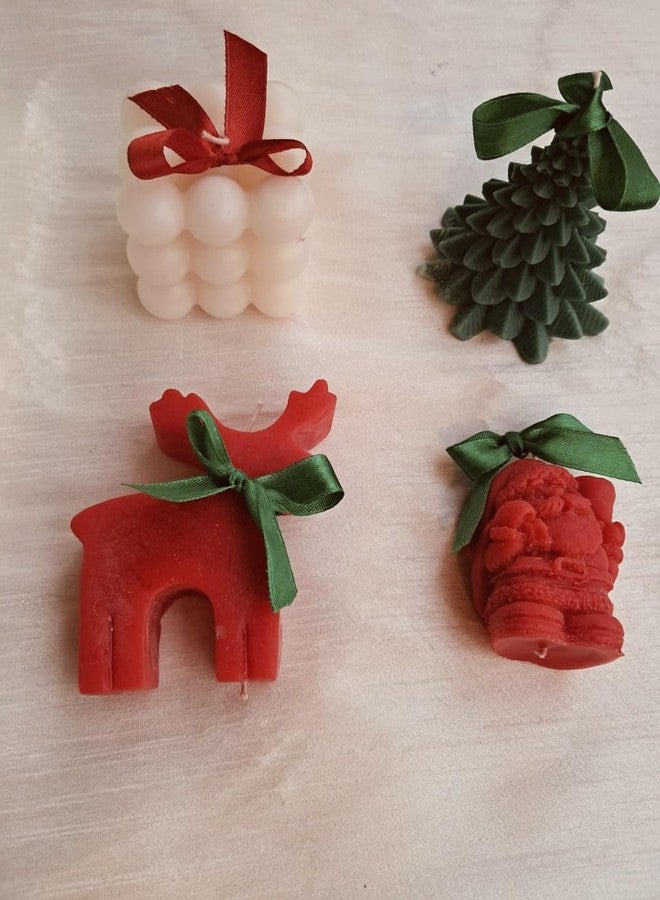 Astrid Christmas Candle | Santa Claus, Christmas Tree, Reindeer | Scented | 100% Soy Wax | Festive Gifting - Image 5