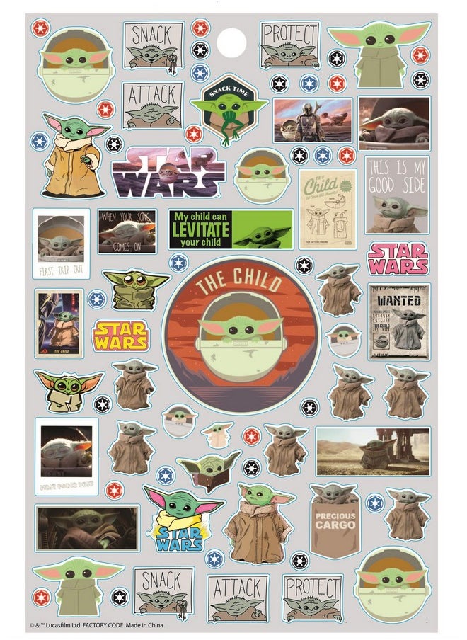 Innovative Designs - Baby Yoda Star Wars The Mandalorian Sticker Book Pack Over 300 Stickers - Image 1