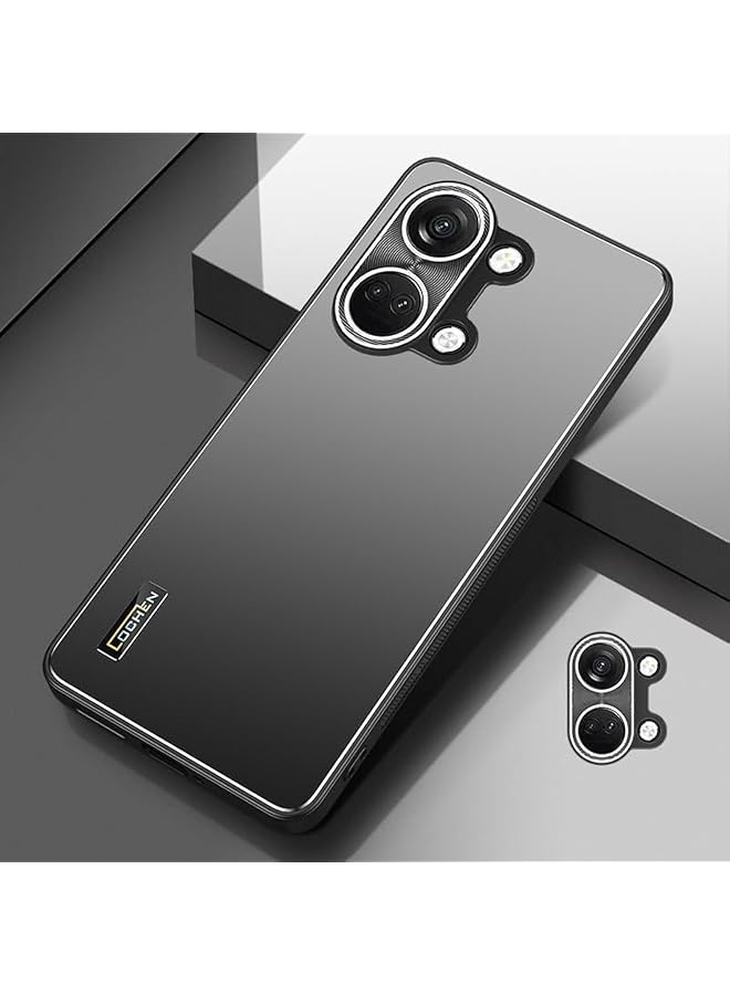 erorex Case Compatible With Oneplus Nord 3 5G Metal Matte Case Lens Protection Cover Raised Edge Shockproof Light And Thin Design Phone Case Cover Slim Fit Black - Image 1