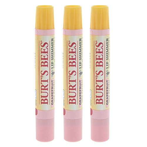 Burt's Bees Lip Shimmer, Grapefruit 0.09 oz (Pack of 3) - Image 1