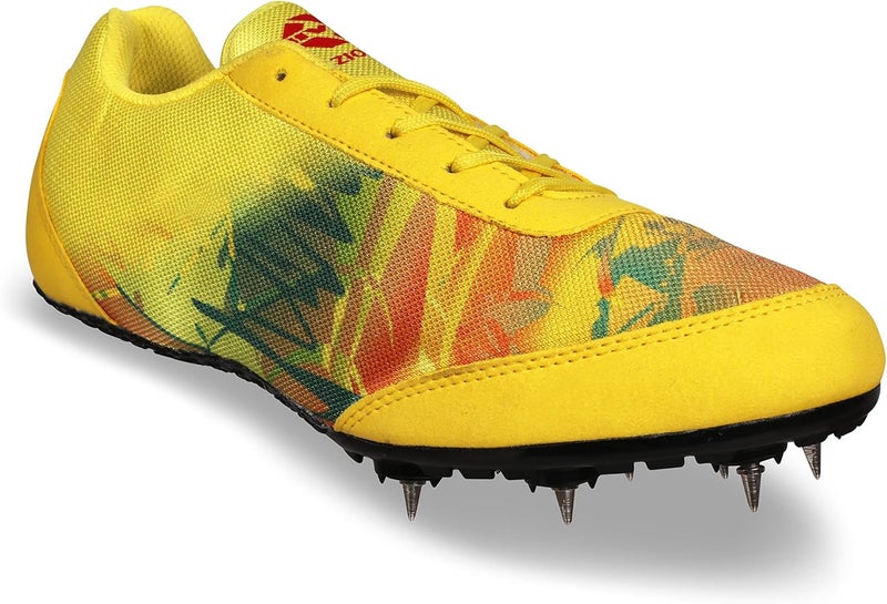 Nivia Men Zion-1 Running Spikes Shoes, Running Shoes, Running Spikes for Athletics, Track and Field Shoes for Men (Yellow) UK-05 - Image 1