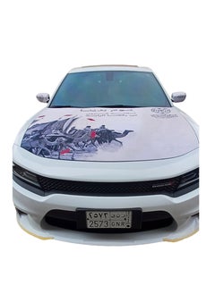 Generic 3 Pieces Saudi Founding Day Car Hood Decoration with Rubber Tips for All Cars with The Day We Began  - Image 1