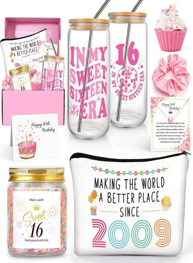 Frerdui 16th Birthday Gifts for Girls, Best Popular Gifts for 16 Year Old Girls Born in 2009, In My Sweet 16 Era Gift Set with Sweet 16 Gifts, Happy 16 Year Old Girl Birthday Present Ideas for Her 2025 - Image 1