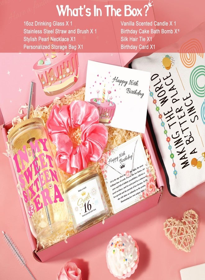 Frerdui 16th Birthday Gifts for Girls, Best Popular Gifts for 16 Year Old Girls Born in 2009, In My Sweet 16 Era Gift Set with Sweet 16 Gifts, Happy 16 Year Old Girl Birthday Present Ideas for Her 2025 - Image 2