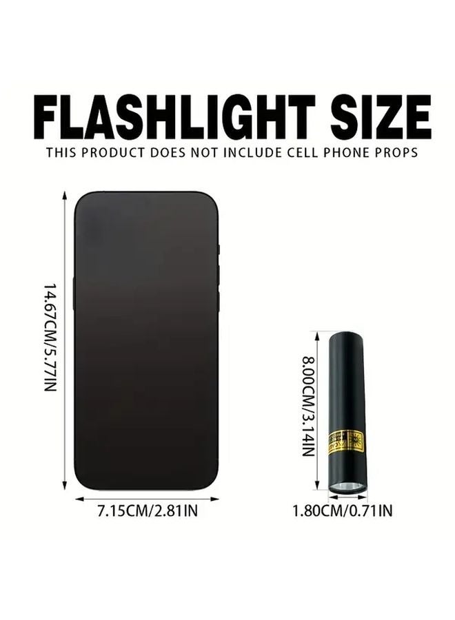1pc Mini Portable UV 395nm Flashlight USB Rechargeable Black Light For Pet Urine Scorpion Detection - Image 4
