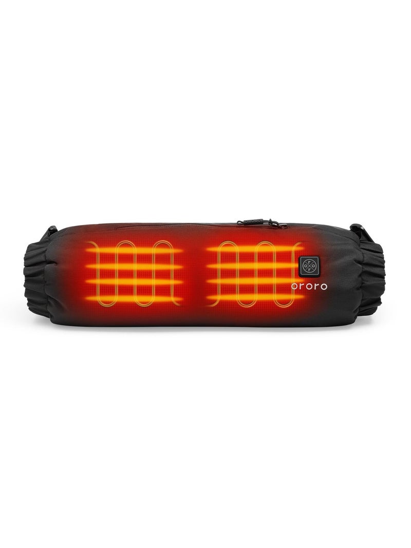 ORORO Heated Hand Warmer Muff, Up to 17 Hours of Warmth, Heated Hand Warmer Pouch with USB-C Rechargeable Battery (Black) - Image 1