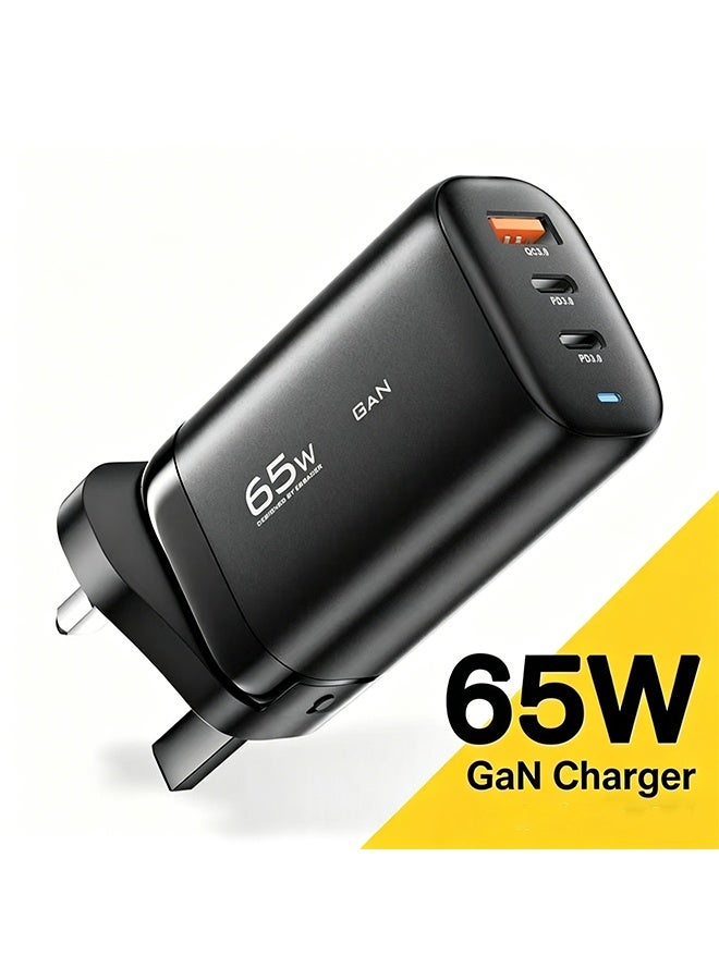 Essager UK 65W GaN USB Type C Charger For Laptop PPS 45W 25W Fast Charge For Samsung QC3.0 PD3.0 For iPhone14 13 Pro Phone Chagers - Image 1