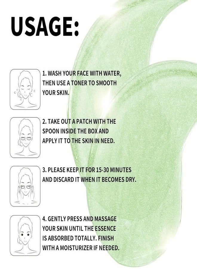 Swejos Aloe Vera Eye Patches for Puffy Eyes and Dark Circles - 60 PCS Aloe Vera Under Eye Mask with Pure Natural Extracts to Combat Puffiness, Fine Lines, Wrinkles, and Bags - Image 5