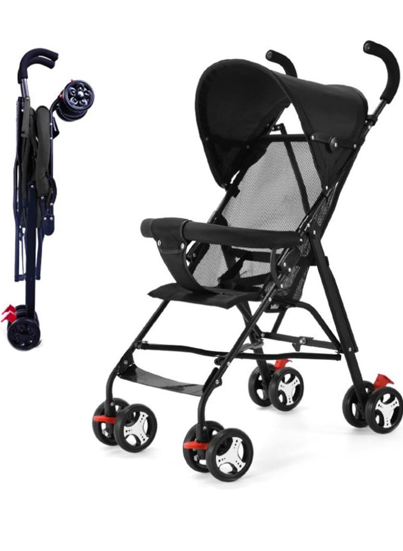 Lightweight Foldable Stroller  Anti-Shock  Lockable Wheels - Image 1