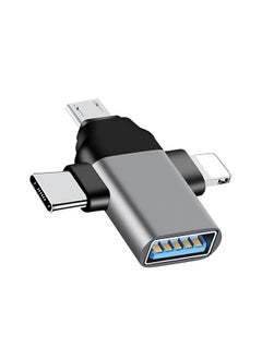 Generic Type C To Usb Adapter 3.0 Otg Female Lightning Micro Male Converter Accessories Compatible With Iphone Laptop Macbook Pro Ipad Pro Type C Devices Ipad Lg Android Camera Card Reader  - Image 1