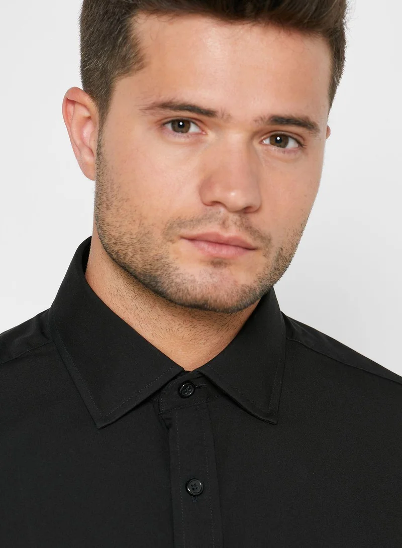 T.M.Lewin Button Cuff Slim Fit Shirt