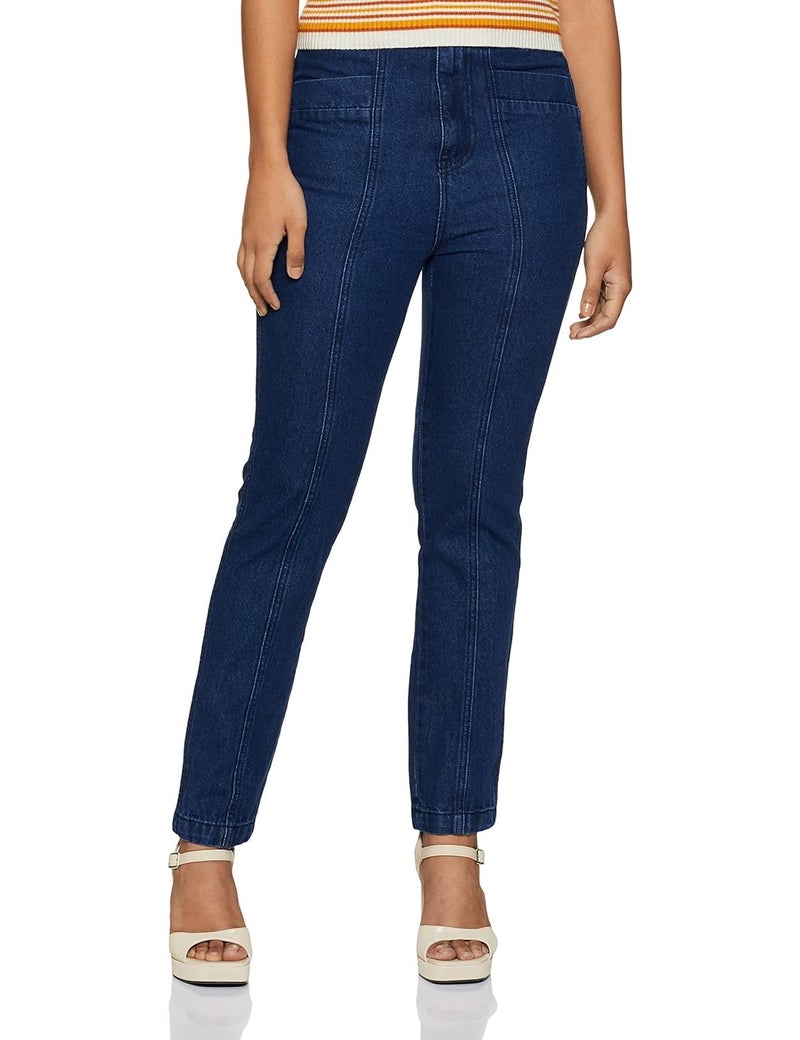 AKA CHIC Tapered Fit Women Jeans (AKCB 1437_Blue_26 - Image 1