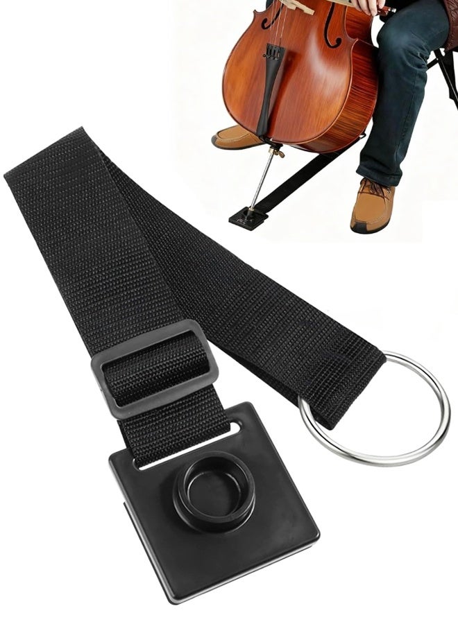 Black Non Slip Cello Endpin Anchor Adjustable Anti Scratch Protector - Image 1