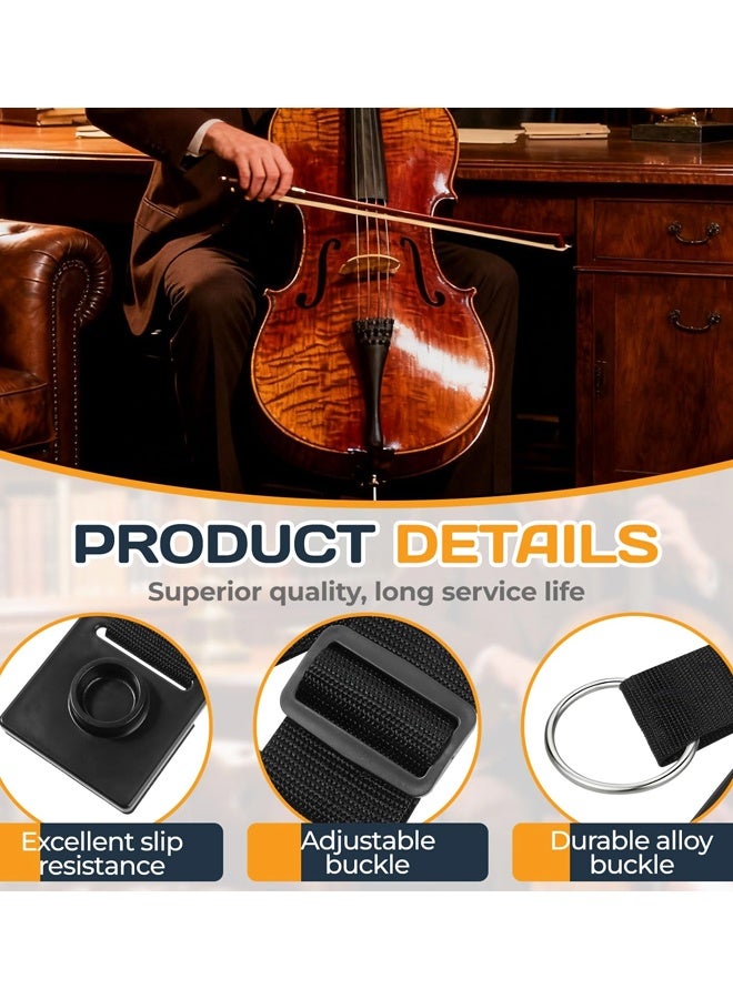 Black Non Slip Cello Endpin Anchor Adjustable Anti Scratch Protector - Image 3