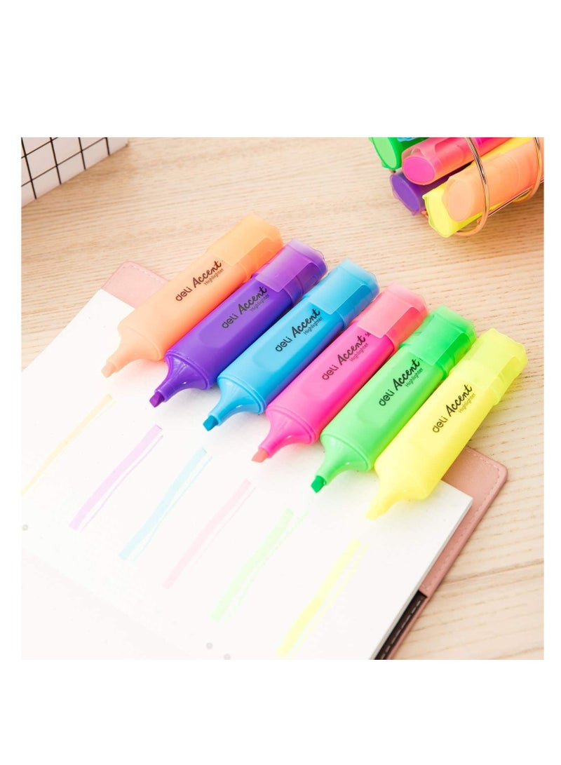 Deli 10-Piece Highlighter Yellow Ink - Image 3