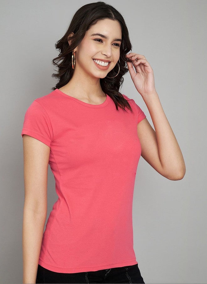 Trend Level Women Pink T-shirt - Image 3