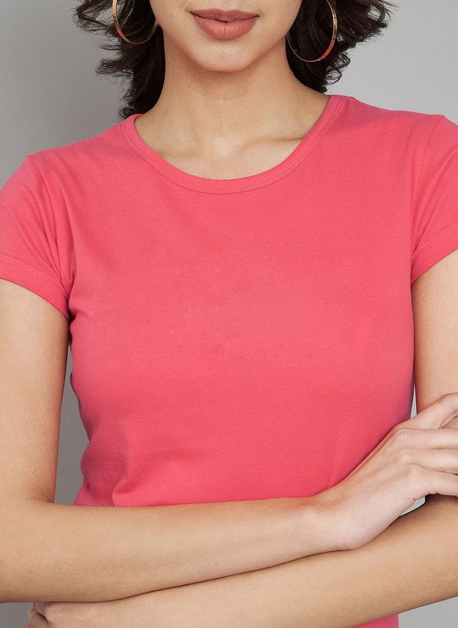 Trend Level Women Pink T-shirt - Image 2