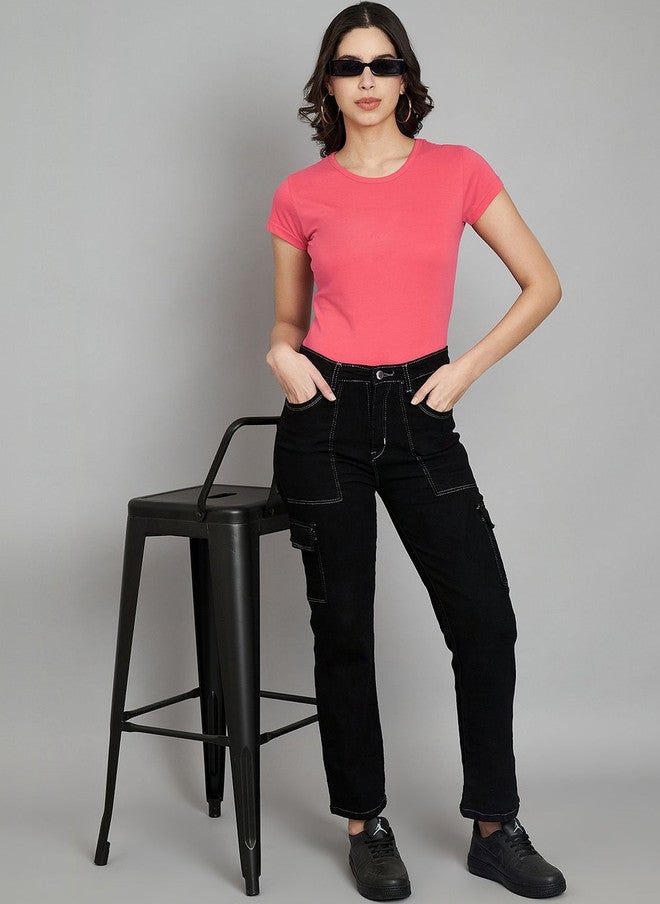 Trend Level Women Pink T-shirt - Image 4