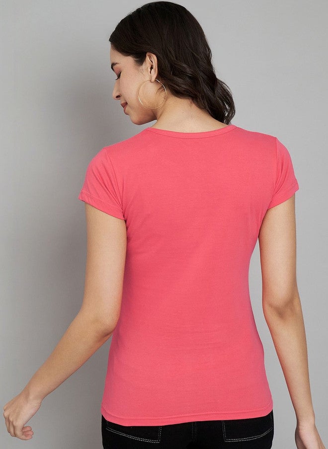 Trend Level Women Pink T-shirt - Image 5