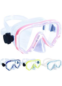 Swimming Goggles with Nose Cover for Kids, Youth Anti Fog Swim Goggles Snorkel Diving Mask for Boys Girls