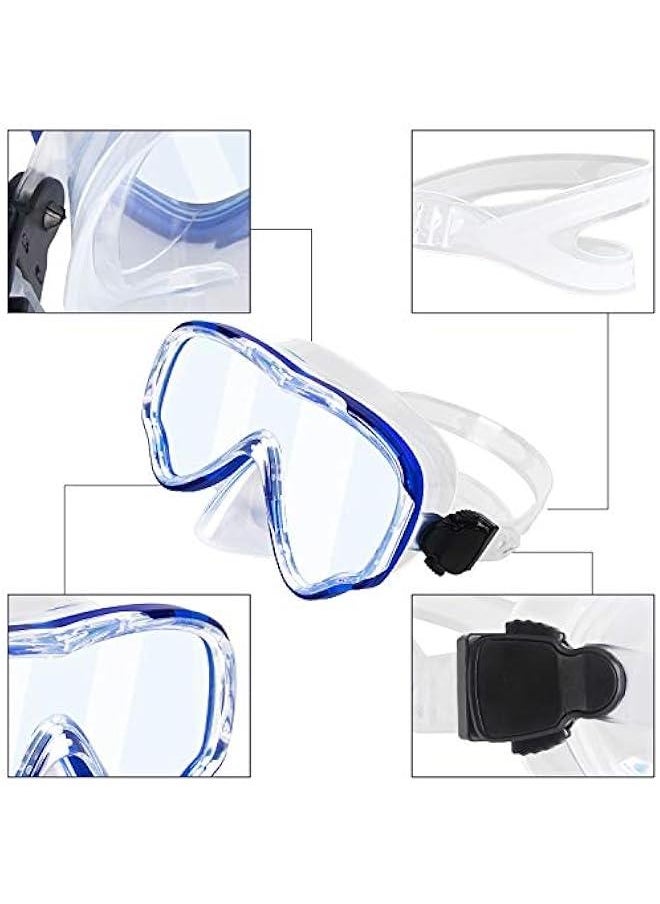 Generic - Swimming Goggles with Nose Cover for Kids, Youth Anti Fog Swim Goggles Snorkel Diving Mask for Boys Girls - Image 1