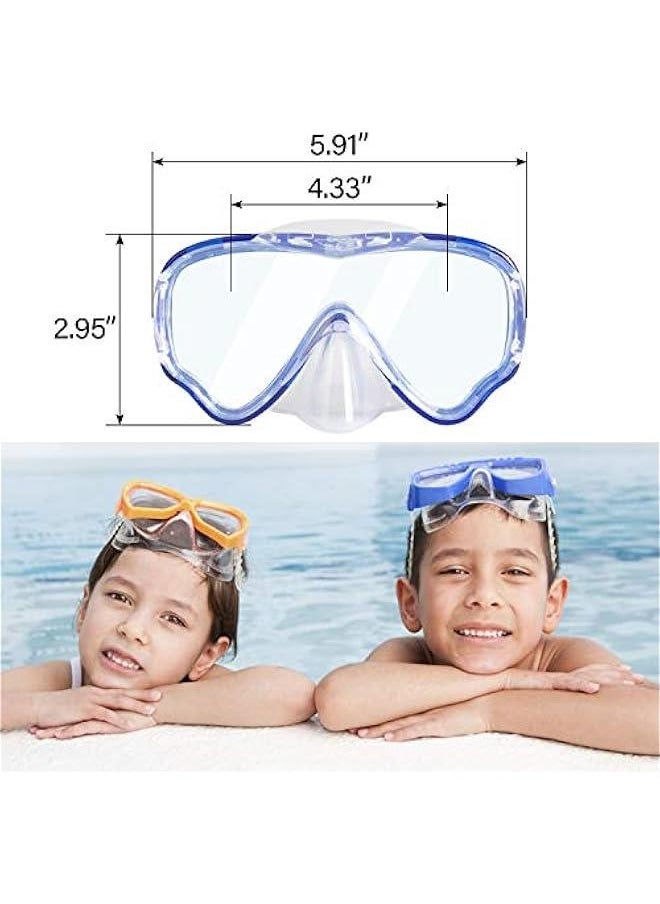 Generic - Swimming Goggles with Nose Cover for Kids, Youth Anti Fog Swim Goggles Snorkel Diving Mask for Boys Girls - Image 1