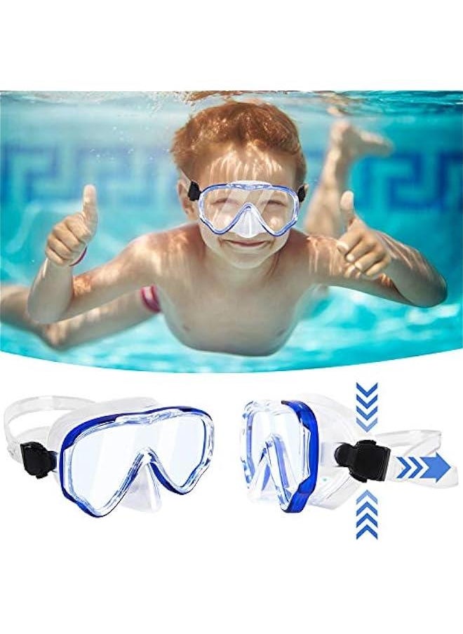 Generic - Swimming Goggles with Nose Cover for Kids, Youth Anti Fog Swim Goggles Snorkel Diving Mask for Boys Girls - Image 1