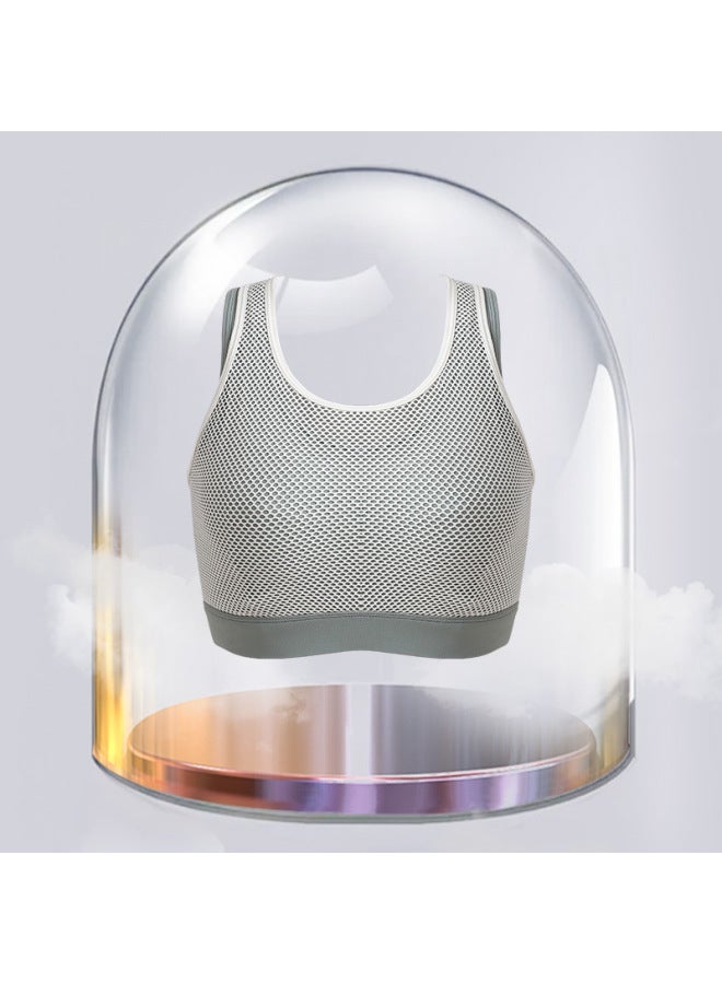 Plus-size Sports Bra For Women, Summer Style, Beautiful Back Design, High-impact, Full Cup, Minimizes Large Bust, Anti-sagging, Fitness Bra