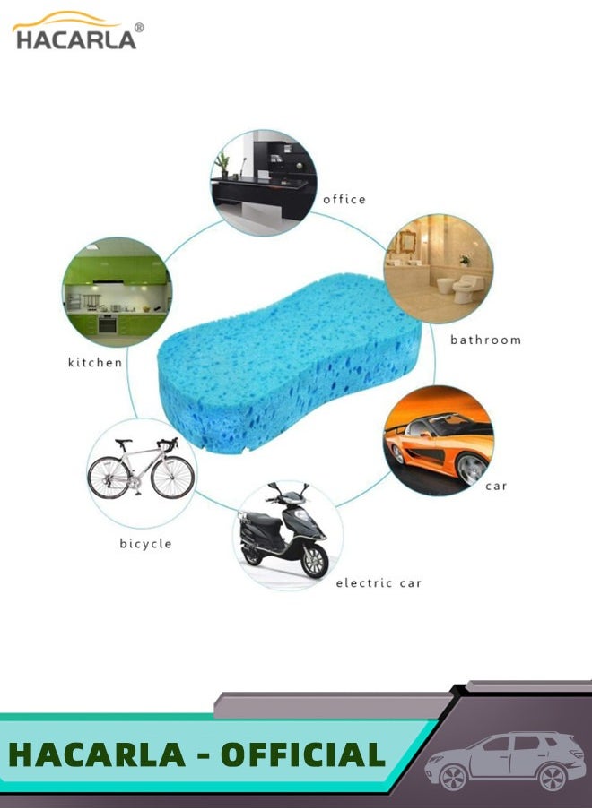HACARLA - 10 pcs Car Wash Sponges Easy Grip Large Cleaning Honeycomb Sponges Pad Cleaning Scrubber Car Cleaning Supplies Random Colors - Image 1