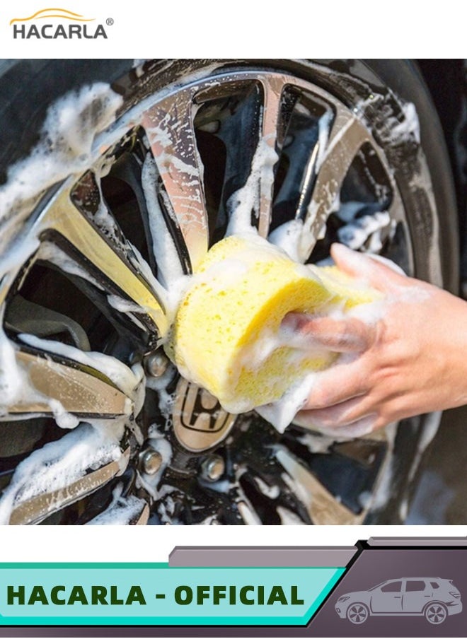 HACARLA - 10 pcs Car Wash Sponges Easy Grip Large Cleaning Honeycomb Sponges Pad Cleaning Scrubber Car Cleaning Supplies Random Colors - Image 1