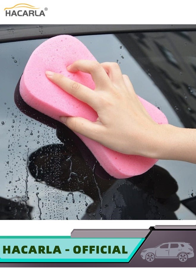 HACARLA - 10 pcs Car Wash Sponges Easy Grip Large Cleaning Honeycomb Sponges Pad Cleaning Scrubber Car Cleaning Supplies Random Colors - Image 1