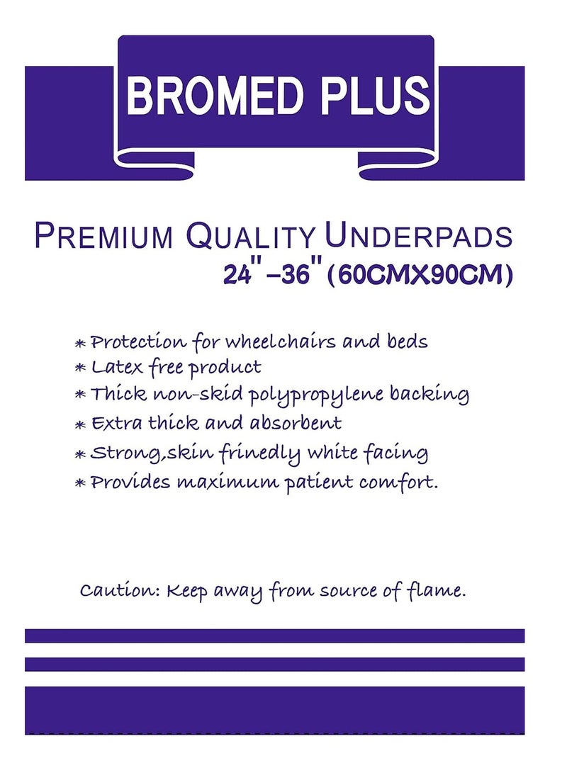 Bromed بوليمر فائق الامتصاص ومضاد للبكتيريا، مقاس الخصر 24" - 36"، 15 قطعة - Image 3