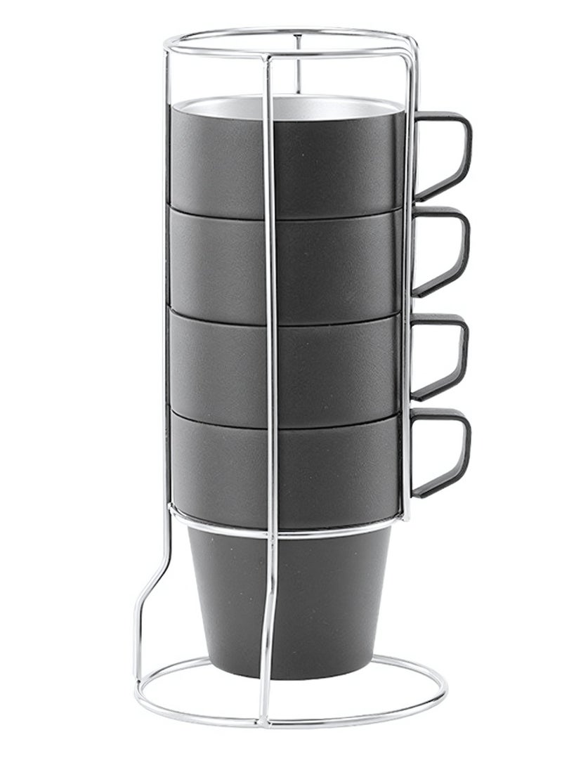 Manful Stackable Mug Set with Metal Stand  - Image 1