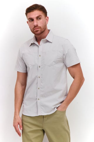 Men Regular Fit Solid Short Sleeve Casual Shirt, Stone - pzsku/Z62FD4AA4B7D7346F2D76Z/45/_/1737642556/b64d9fdf-10b9-47f0-b92c-ab6237aeb178