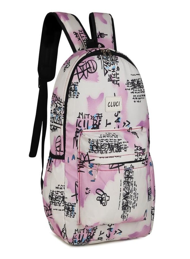 CLUCI New Heavy Duty Printed Backpack Large Capacity Waterproof Lightweight Multifunction Commercial, Travel Fashion, Office Backpack,Collage Backpack, (Purple Slide) - Image 2