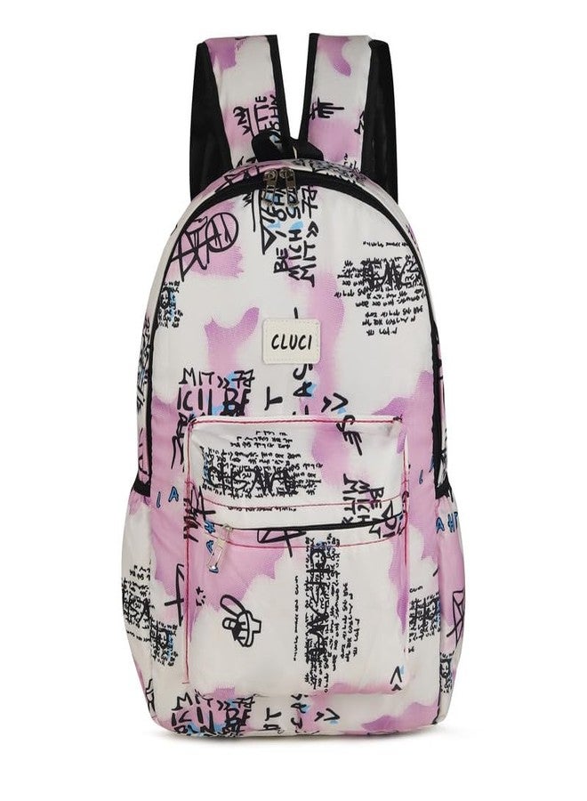 CLUCI New Heavy Duty Printed Backpack Large Capacity Waterproof Lightweight Multifunction Commercial, Travel Fashion, Office Backpack,Collage Backpack, (Purple Slide) - Image 1