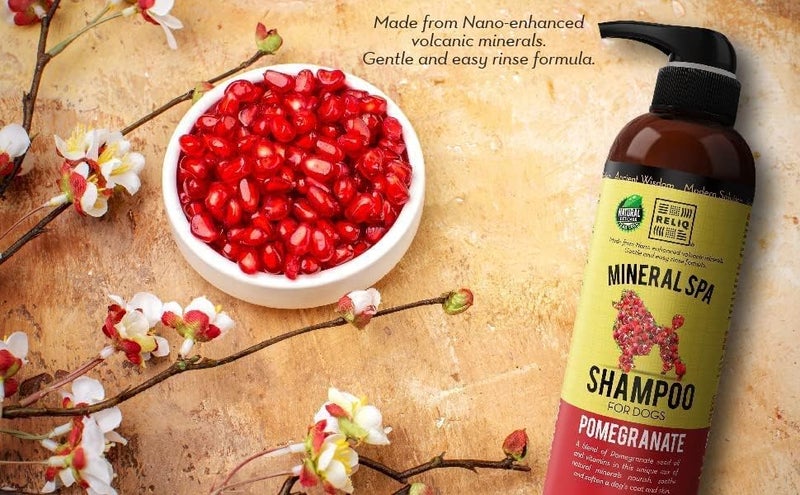 RELIQ Natural Mineral SPA Shampoo Pomegranate for Dog/Puppy. No soap no Oatmeal Formula. Tear Free and Long Lasting Odor Control. Super Soft and Shiny Coat After wash. - Image 4