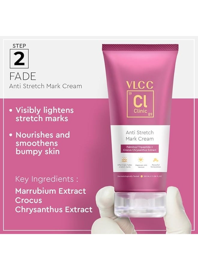 VLCC Clinic Firming & Slimming Regime - Slimming Gel 200gm + Stretch Mark Cream 100ml| Slimming|Firming|Tightening|Helps reduce cellulite, increase skin elasticity and firmness|Dermatologically Tested - Image 3