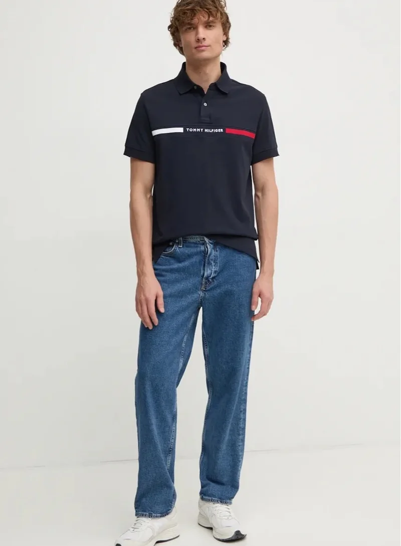 TOMMY HILFIGER Regular Fit Hilfiger Chest Insert Polo