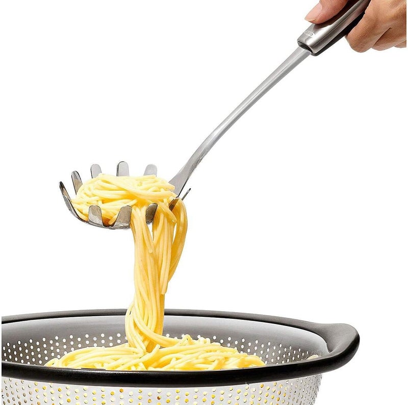 OXO Steel Spaghetti Spoon, Stainless Steel - Image 4