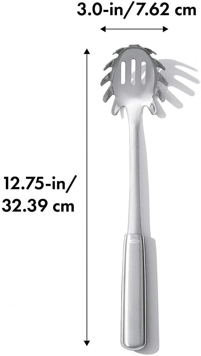 OXO Steel Spaghetti Spoon, Stainless Steel - Image 5