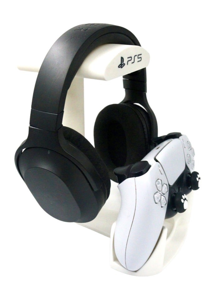 3D Brothers Base PS5 DualSense Controller Stand with Headphone Holder, for PlayStation 5  - Image 3