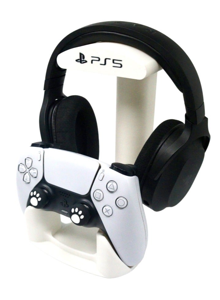 3D Brothers Base PS5 DualSense Controller Stand with Headphone Holder, for PlayStation 5  - Image 4
