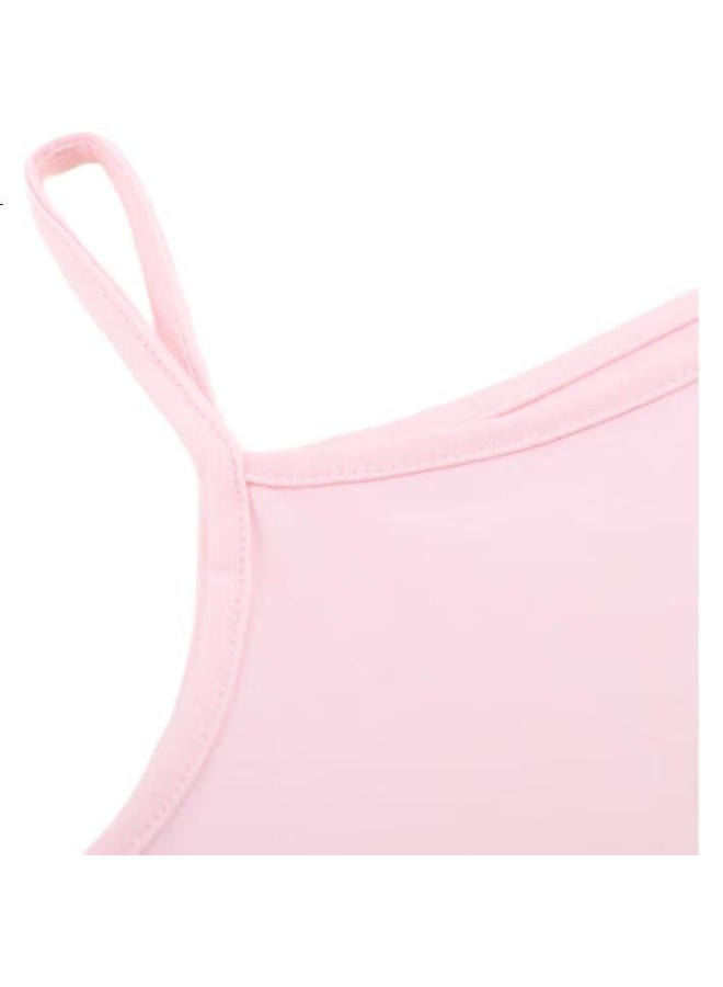 Red Bean Girls' Summer Thin Cotton Vest B3022 Light Pink 110 - Image 2