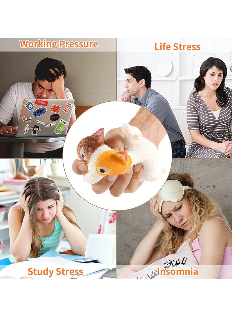 SYOSI Cat Squishy Angry Cat Stress Relief Toys, SYOSI Pinch, Squeeze, Relieve Stress, Anxiety, Bad Mood, Relieve Stress Toys, Gift, Cute Soft, Relieve Fidget Toys Decompression (Yellow) - Image 3