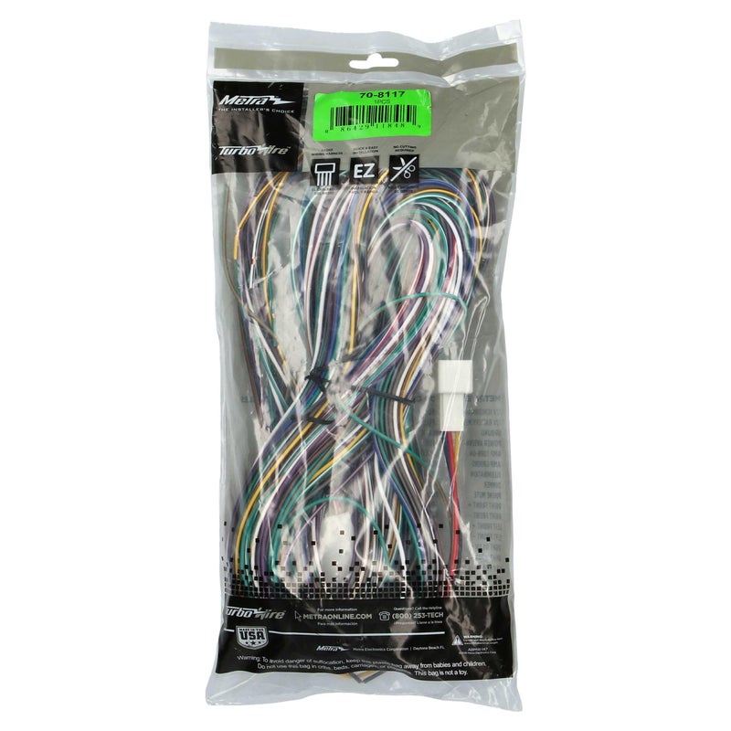 Metra 70-8117 Factory Amplifier Bypass Harness fits Select 2003-2009 Toyota Vehicles - 03-09 4RUNNER - 05-08 Matrix - 03-07 Sequoia - 04-06 Tundra - Image 3